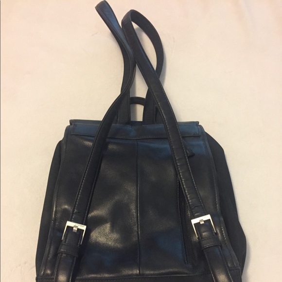 nine west leather backpack purse